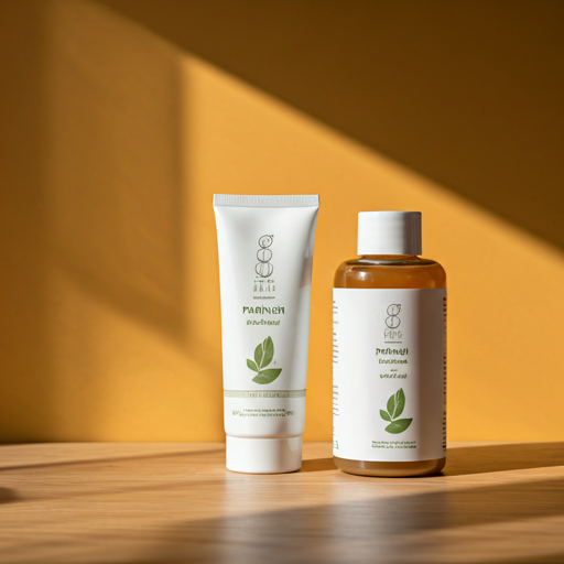 Parineh skincare essentials arranged on a table